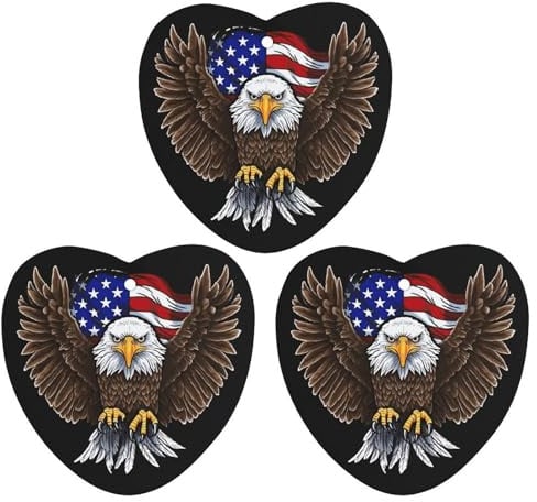 3 x Lufterfrischer zum Aufhängen, Duftblätter für Auto, Zuhause, Auto, US-Flagge, patriotischer Adler