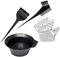 3PCS + 100 Gloves | Hair Dye Bowl and Brush Kit | Coloring Set/Kit | Bleach Tint Dye Colouring Mixing Set Comb