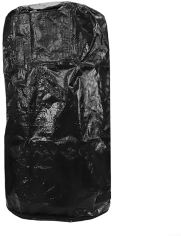 Besttoolifes Grand composteur pour jardin, poubelle à compost d'extérieur robuste pour feuilles mortes, sac à déchets de ferment organique, petit bac à composteur pour intérieur et extérieur (noir, 45