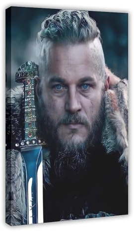 utahcr Ragnar Lothbrok Poster auf Leinwand, Schlafzimmer, Dekoration, Landschaft, Büro, Raumdekoration, Geschenk, 20 x 30 cm