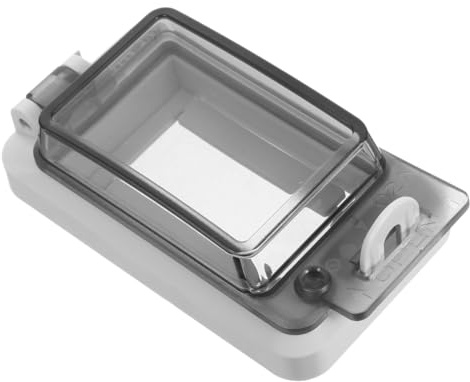 SEWACC Abdeckung Für Not-Aus-Taster Wasserdichter Leistungsschalterschutzkasten Mit Transparentem Fenster Ip67 Für Außen Elektroverteilung Industrie Und Wohnbereiche