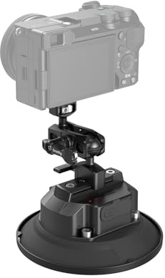 SMALLRIG Kit de Ventosa Eléctrica 5 con Brazo Mágico y Cabeza Esférica para Vehículos, Batería 2000mAh, Tipo-C, para Cámaras, para GoPro, para dji, para Insta360-5399