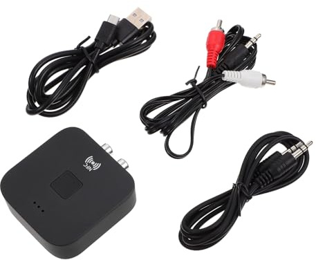 HOMSFOU Kabelloser Funk Audio Adapter Auto Empfänger Anschluss Reichweite Automatische Verbindung Material Kompatibel für Car Audio und Weitere Geräte