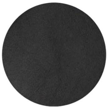 Sawhamale Tapis de Sol Rond en Feutre Absorbant l'eau pour piscines extérieures et spas, diamètre 2 m ou 4 m, Noir, 200 g/m² (2 m)