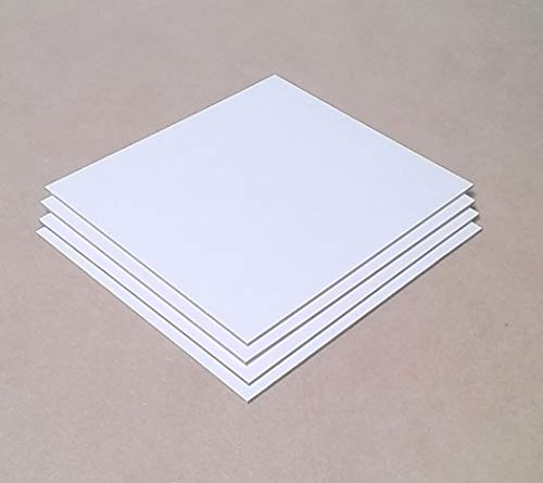 Eine 3mm starke MDF Platte beidseitig weiß. Maße : 500x400mm. Sondermaße.