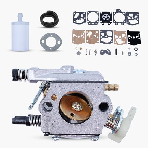 Haishine Carburetor Carb Kit w/Fuel Filter Hose fit for Husqvarna 50 51 55 Rancher Chainsaws