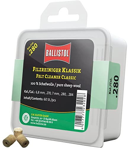 BALLISTOL 23202 Filzreiniger Klassik - Laufreiniger für Gewehr Kal 280, 60 Stück