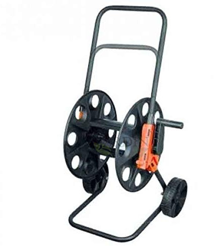 Suinga PVC Schlauchwagen 40m mit Rädern für Garten und Balkon | Schlauchaufroller, robuster Schlauchhalter | Aufbewahrung für Gartenschläuche, golden
