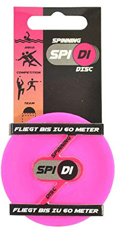 Kögler 93180 - Mini Wurfscheibe SpiDi, Silikon Spinning Disc, ca. 6,5 cm in neon pink, Frisbee im Hosentaschenformat, für unterwegs, am Strand, im Garten, mit Freunden, für Erwachsene und Kinder