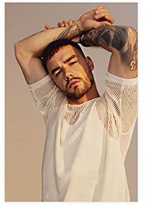 Sängerin Liam Payne Kunstfoto 12 Leinwand-Poster, Wandkunst, Deko, Bild, Gemälde für Wohnzimmer, Schlafzimmer, Dekoration, 30 x 45 cm, ohne Rahmen: