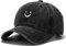 XYIYI Smiley Gesicht Schwarz Vintage Basecap Verstellbare Distressed Washed Baseball Kappe für Damen Herren