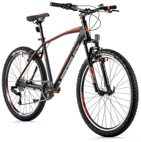 26 Zoll Alu MTB Leader Fox MXC Gent 8 Gang S-Ride Schwarz Orange Rh46 cm