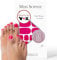 Miss Sophie Pedi Wraps - Cranberry Pedicure - Einfarbig, Rot, Pink, Nail Wraps for pedicure - 27 ultra-dünne selbstklebende langanhaltende Nagelfolien