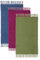 LOLAhome Set de 3 Alfombras de Flecos de Algodón Natural de 50x80 cm para Dormitorio (Azul, Burdeos, Verde)