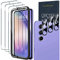 QHOHQ 3 Piezas Protector de Pantalla para Samsung Galaxy A54 5G con 3 Piezas Protector de Lente de Cámara, Ultra HD Cristal Templado Membrana, 9H Dureza, Anti-Arañazos, Fácil de Instalar