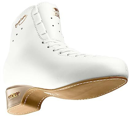 Edea Schlittschuhe Overture mit Rotation-Schlittschuhkufen, zum Eislaufen, Elfenbeinfarbe (Breite: C, Größe: 225)