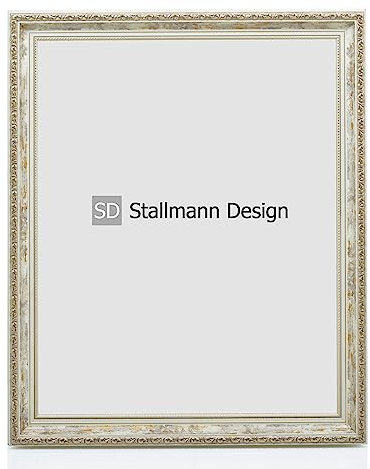 Stallmann Design OIA - Cadre photo baroque - 15 x 21 cm - Vintage - En bois véritable vieilli - Avec verre synthétique - Style vintage