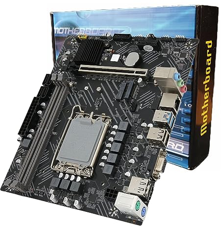 Placa Base BQTEC H610M LGA1700 DDR4 M.2 WiFi HDMI VGA PCIE USB 3.0 Audio SATA Gigabit LAN