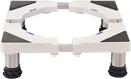 YHJZSM Washing Machine Stand BaseDrum Washing Machine Base Refrigerator Holder Stand Adjustable Height 13-16cm Fridge Freezer Stand Pedestal Length/Width 42-68cm Stent for Wine Cooler,Ice