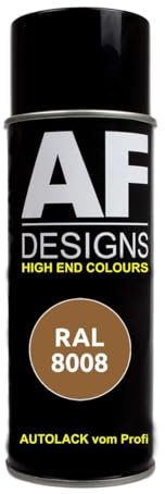 RAL8008 Spray de peinture mat satiné pour voiture Marron olive