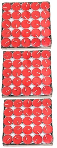 jojofuny 150 Pcs Bougie sans Fumée Bougie Rouge Romantique Proposition Bougie Bougies Chauffe-Plat Décoratives Bougie Chauffe-Plat Parfumée Rouge Bougie Chauffe-Plat Romantique Mariage