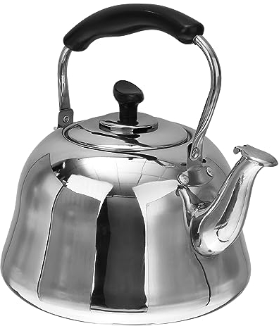 1pc Bouilloire en acier inoxydable Cuisinière à induction Bouilloire Chauffe-eau Pot d'eau chaude Bouilloires à thé sifflantes Bouilloire à café Théière Poêle portable Théière sifflante Gaz Blush 3