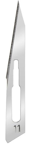 Shehadeh - Lot de 10 lames de scalpel stériles Figure 11 - Lames de rechange en acier au carbone - Pour support de scalpel n° 3 - Heinz Herenz