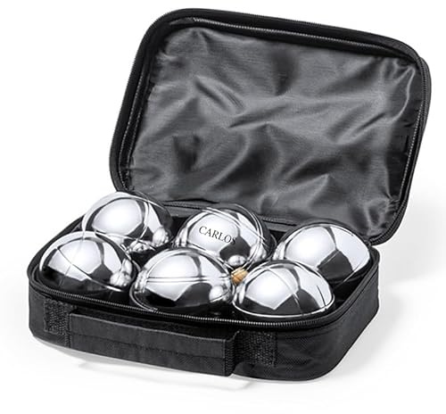 Calledelregalo Juego de Bolas de Petanca Personalizadas con el Nombre Grabado