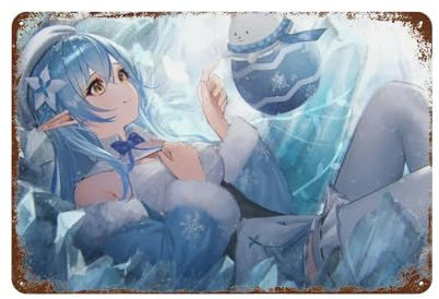 FUCIIhUUN Anime Houshou Lamy HoloLive Poster, Wanddekoration, Kunst, Metallblechposter, moderne Heimdekoration, Kunst, Metallposter, Hausbar, Ladendekorationen, Vintage-Schild, Geschenk, 20 x 30 cm