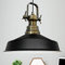bamyum Asletl Hängelampe Industrial Schwarz Weiß Metall Ø40cm, Küchenlampe Schwarz Vintage, Hängelampe Esstisch Vintage E27, Pendelleuchte Schwarz Weiß, Wohnzimmerlampe Hängend, Pendelleuchte Esstisch