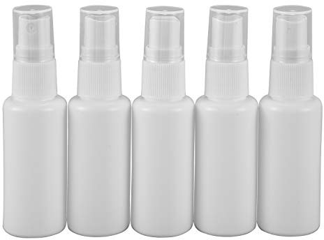 MAKIVI Atomizador De Plástico Blanco Belleza - Vaporizador Vacío, 30 Ml - Paquete de 5 Botellas