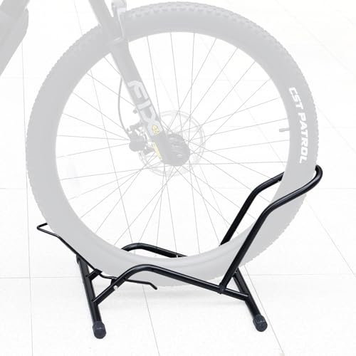 GRELiving 1/2 Stück Fahrradstand Stahl verstellbar Fahrradhalter Professional Boden Freistehender Ständer Stabiler Fahrradständer für 20-29 MTB,E-Bikes,Rennrad (1 Stück)