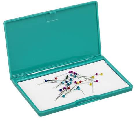 SHINEOFI Portable Pin Cushion Magnet Needle Minder Cord Needle Case Sewing Supply Organizer Handheld Sewing Machines Storer Sewing Kits Office Supply Kit Sewing Needle Organizers PVC Blue