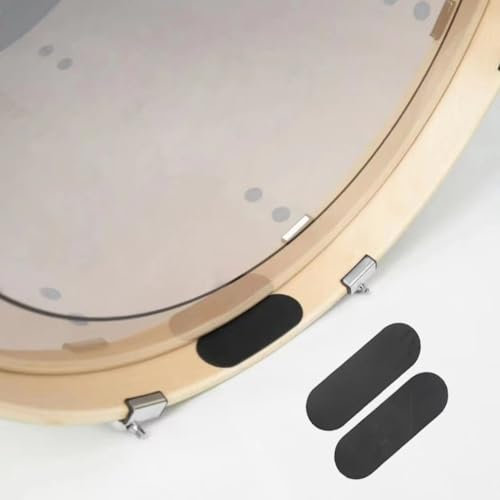 Bass Drum Hoop Guard Rubber Hoop Protector Verhindert Schäden und Verschleiß, 2 Stück