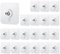 Mabor Wall Hooks for Hanging, 20 Pack Screw Wall Hangers Without Nails Drill Free Adhesive Hooks Heavy Duty for Wall Mount Bathroom Kitchen Home Office Supplies