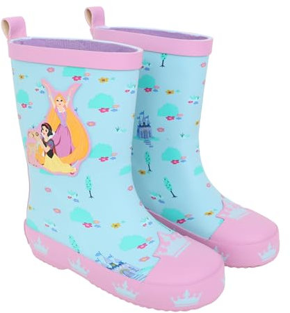 Disney Stivali da pioggia Princess Girls, Blu, 22.5 EU