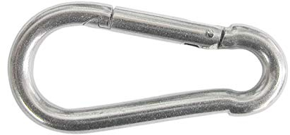 HKB ® 10 Stück Edelstahl, Karabinerhaken, V2A-Stahl, 8 x 80 mm, Hersteller HKB, Artikel-Nr. 81711