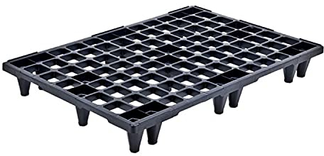 Propac Z-PALECO Palette en plastique noir, 80 x 120 x 13,5 cm