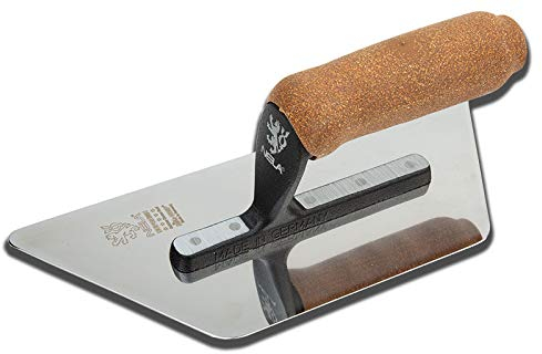 NELA Venezianische Glanzputz-Glättekelle SUPREME Trapezform 240/135 x 100 mm BiKoGRIFF® Kork - 100% Made in Germany