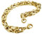 MunkiMix 8mm Königskette Herren Armband Edelstahl Byzantinisch Kette Armband Männer Armbänder Für Damen Jungs (Gold Farbe, 230mm Längen)