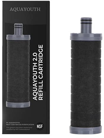 AquaYouth Cartucho de repuesto de filtro de ducha de carbono 2.0