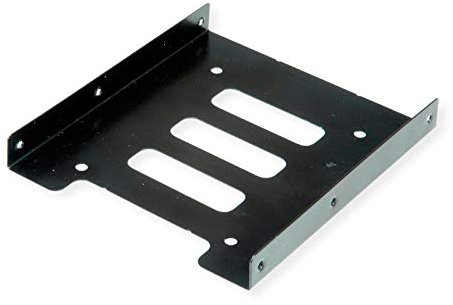 ROLINE Adaptateur de Montage HDD/SSD 3,5 Pouces pour 1 Disque Dur/SSD de 2,5 en métal Noir