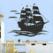 Wandaufkleber Wandtattoos Tapete Schiff Aufkleber Boot Segel Schatz Spaß Spaß Kunst Tür Fenster Aufkleber Kinder Jungen Schlafzimmer Kinderzimmer Innendekor Wandbild 57X72Cm