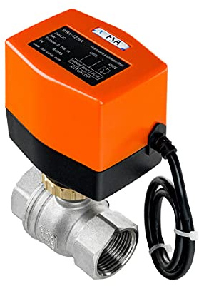 FSA Motorkugelhahn 1 Zoll 2-Wege 24V DC Edelstahl 316 Auf-/Zu | max. 10 bar, PN 40 | DN 25 G-Gewinde | Bohrung 24 mm | Kv 10,5 | Schaltzeit 7 s | Dichtung EPDM | Mutter Messing