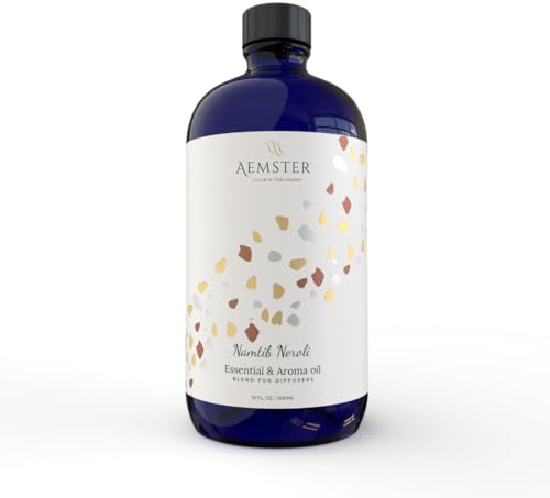 Aemster – Duftöl für Aroma-Diffuser – Namtib Neroli – 500ml – natürlicher und langanhaltender Raumduft ohne Chemie – hochwertiges, ätherisches Öl aus reinen Inhaltsstoffen höchster Qualität