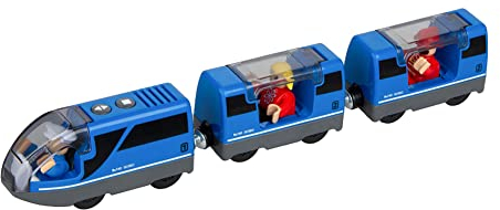 Elektrische Eisenbahn, Elektrische Lok Holzeisenbahn Zug Elektrische Hohe Geschwindigkeit Spielzeug Zug für Holzeisenbahn Bahn, Weihnachtszug Zug Fensterdeko Geschenke für Kinder Jungen Mädchen