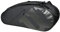 Wilson Teamj Tennis-/Badmintonschlägertasche/Rucksack (passend für 2 bis 6 Schlägertaschen) (basierend auf mittelschweren Schlägern), Schwarz X Schwarz, 76×23×32cm, 6 Stück Schlägertasche