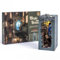 ROWOOD DIY Book Nook Kit - Puzzle 3D Maquette de Booknook en Bois a Construire - Kit de Maison de Poupées Miniatures avec Lumière LED - Maison Magique