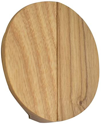 2 Stück Holzgriff Halbmond Schubladengriff Halbkreis Schubladenknöpfe dekorative Tür Schrankgriff für Schrank,Kleiderschrank,Bücherschrank (Ashwood)