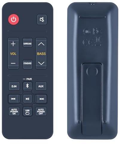 AH81-09662A Replacement Remote Control for Samsung Soundbar HW-T400/XU HWT400XU HW-T400XL HW-T400/ZC HW-T400/XE HW-T400/ZF HW-T400/ZG AH81-09662A AH81-11699A HW-T400